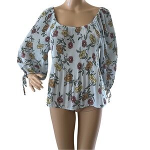 Rabbit Rose floral cinched top